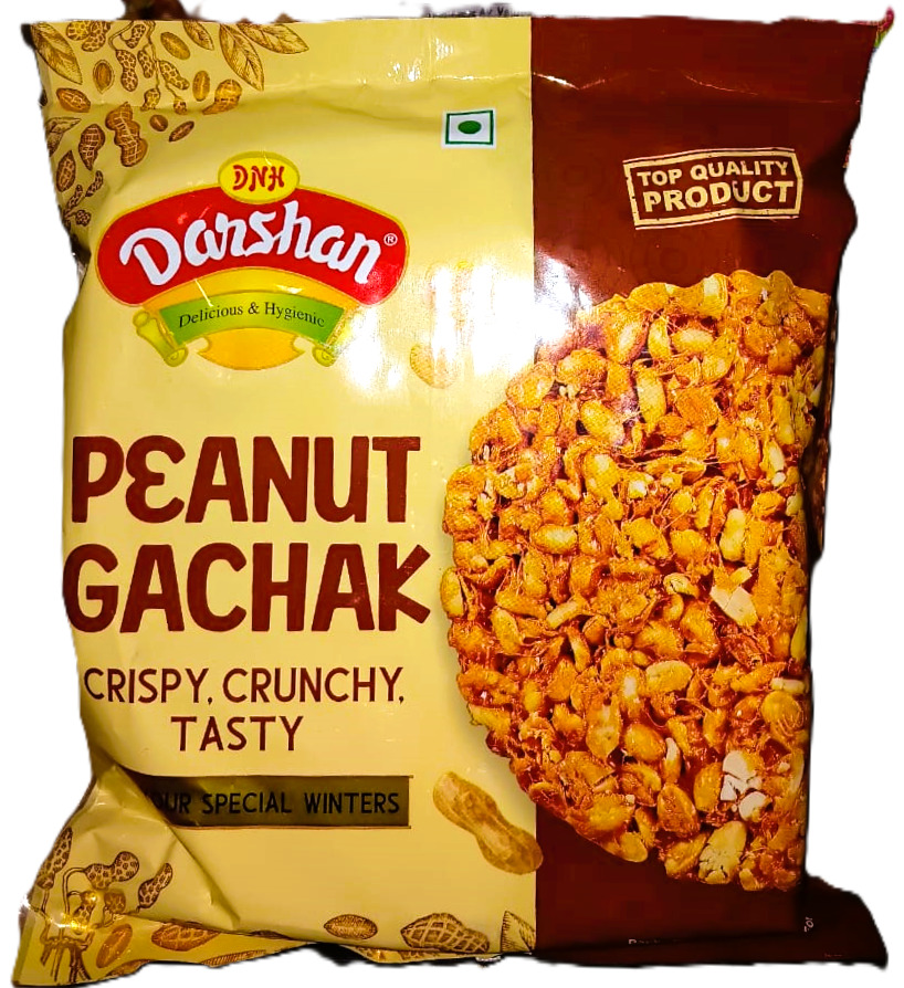 DNH Darshan Peanut Gachak Cryspy Crunchy Tasty For Yor Special winter, 400g