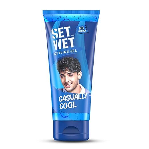 Set Wet Hair Gel for Men Casually cool | Medium Hold High Shine | No Alcohol No Sulphate, 100 ml
