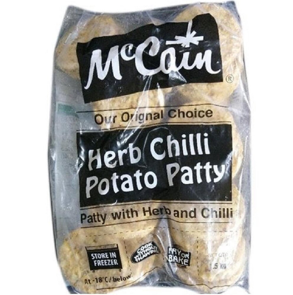 Mccain Herb Chilli Potato Patty 1.5 Kg