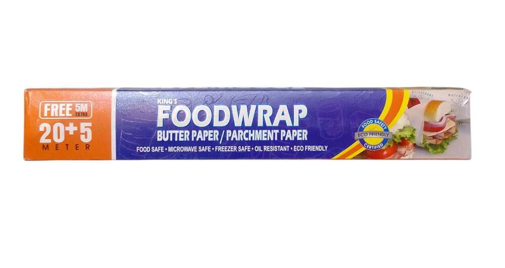 Kings Foodwrap Butter Paper 25meter