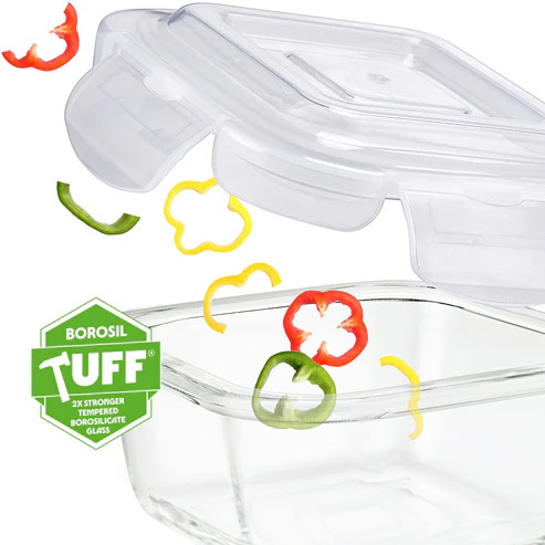 Borosil Lunch Box S3 320ml, ICYGCHSS320
