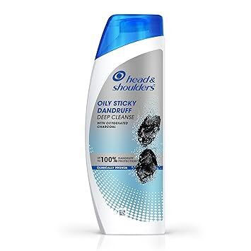 Head&Shoulders Oily Sticky Dandruff Deep Cleanse With Oxygenated Charcoal Anti-Dandruff Shampoo 180ML