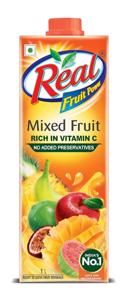 Real fruit power mixed fruit rich in vitamin C 1 Ltr