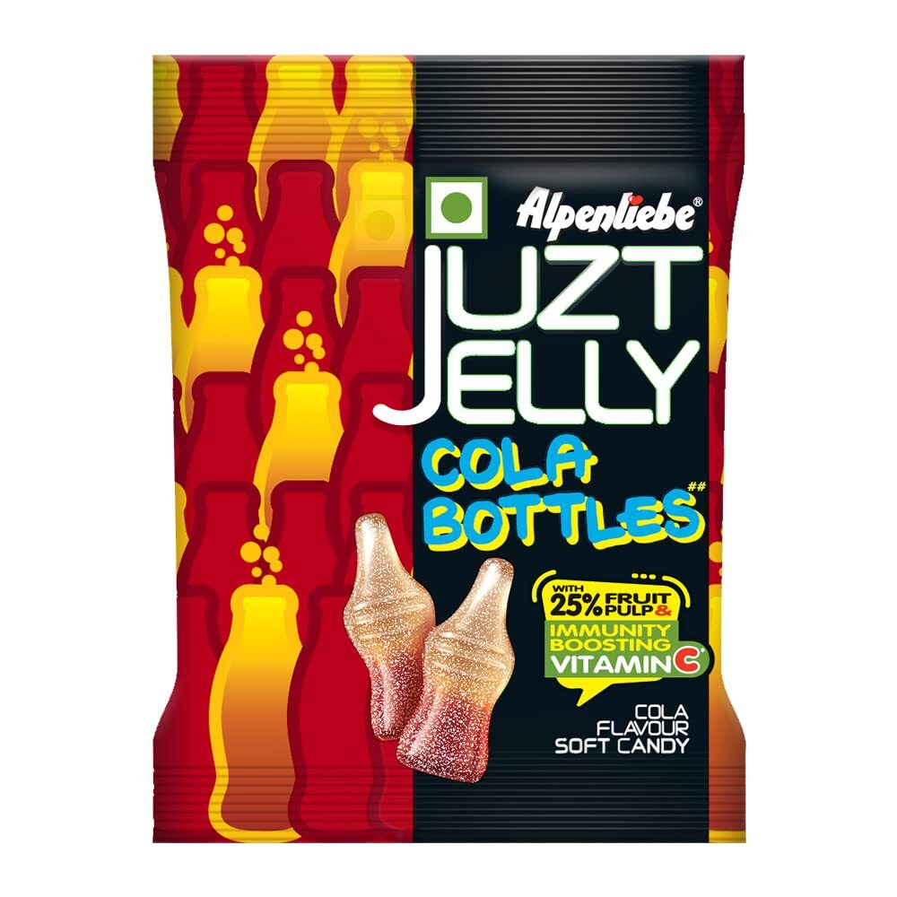 Alpenliebe Juzt Jelly Cola Bottles Vitamin C Soft Candy 20gm