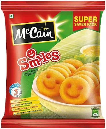 Mccain Smiles 1.25kg