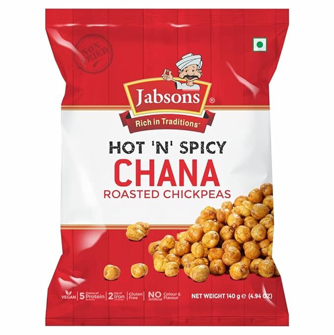 Jabsons Hot N Spicy chana, 140 g