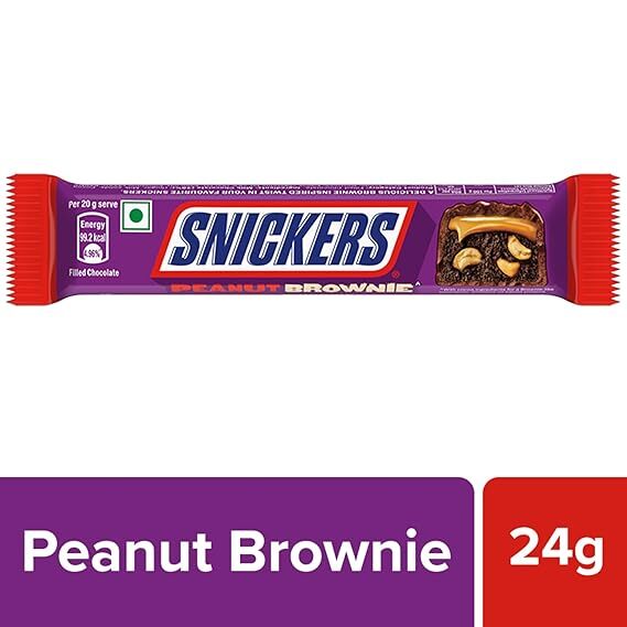 Snickers Peanut Brownie, 24G