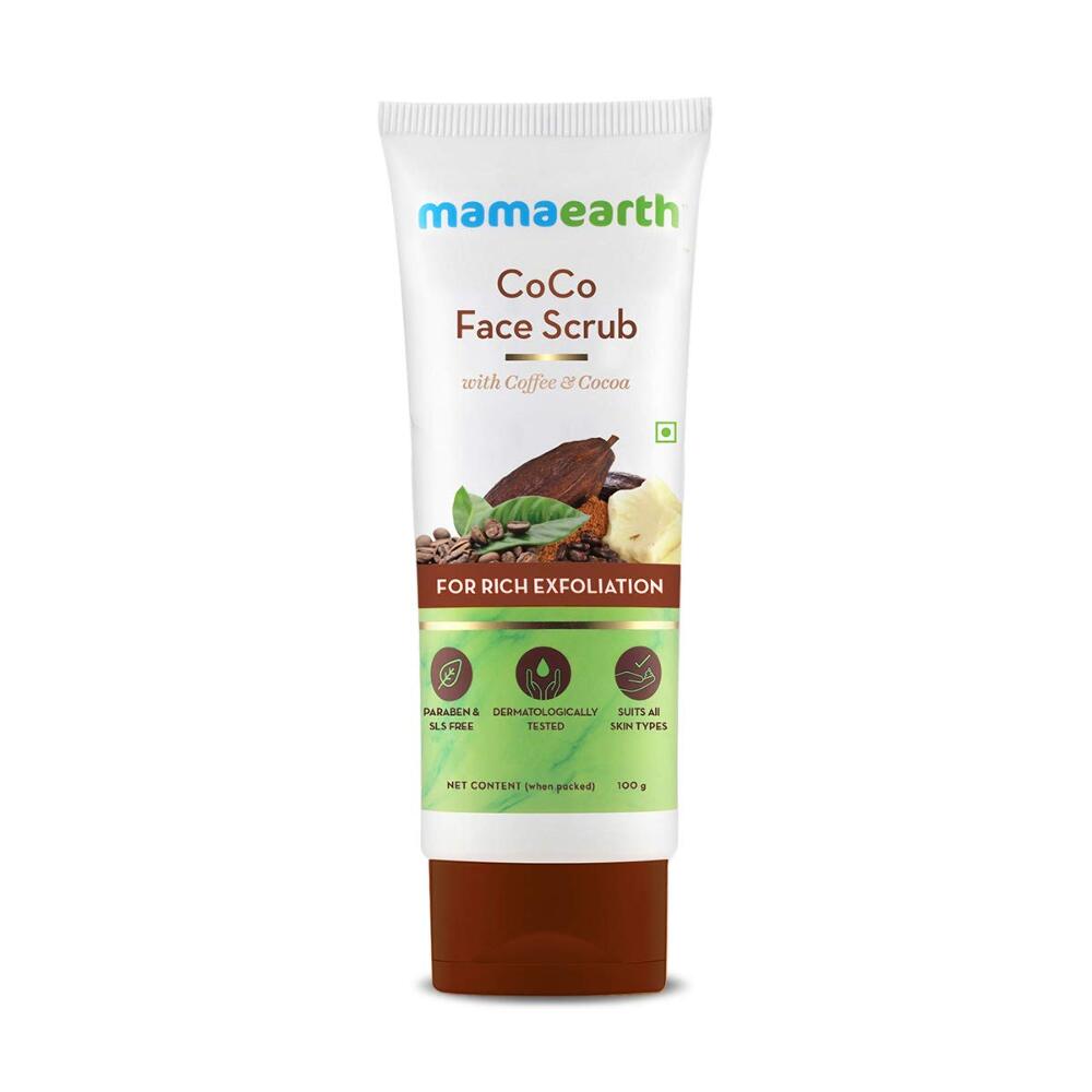Mamaearth CoCo Face Scrub with Coffee and Cocoa for Rich Exfoliation - 100g