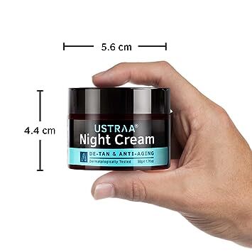 USTRAA Night Cream De Tan and Anti aging, 50 gm