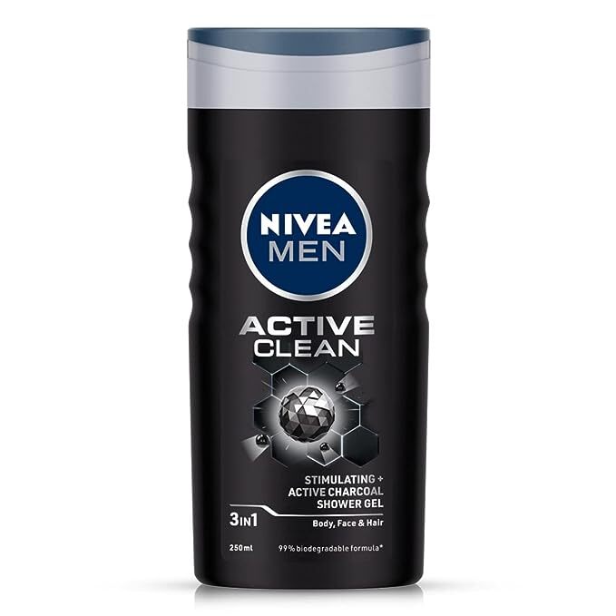 Nivea Men Active Clean Shower Gel, 250 ml