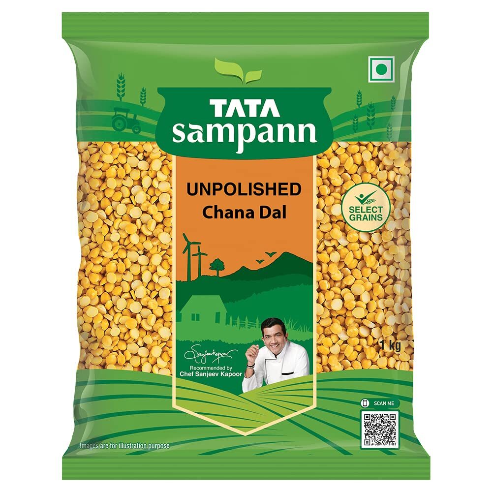 Tata Sampann Unpolished Chana Dal, 1 kg