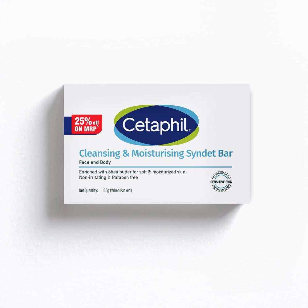 Cetaphil Cleansing & Moisturising Syndet Bar Face & Baby 100gm