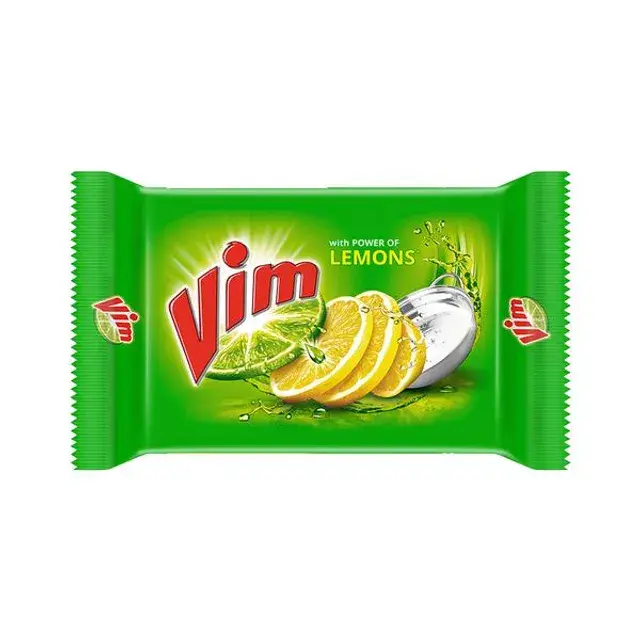 Vim Dishwash Bar Lemon, 125 g