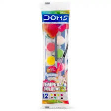 Doms Tempera Colours 12Shades 1Set