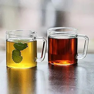 Borosil Vision Set Of 2 Classic Delite Glass Mugs 305ml*2