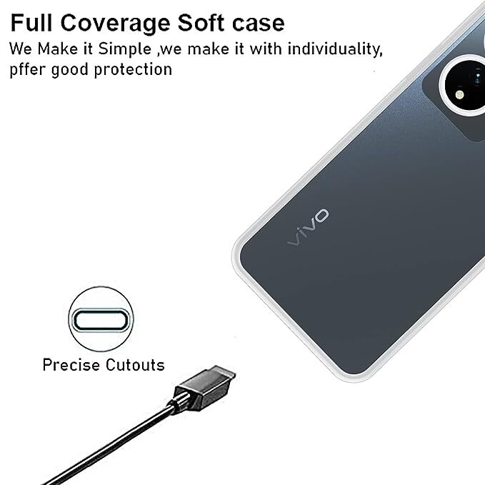 Vivo T2 5G Transparent Back Cover