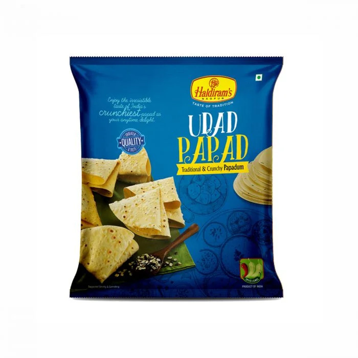 Bulk Deal - Haldirams Udad Papad, 200 gm ( Pack of 10 )