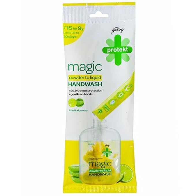 Godrej Magic Power To Liquid Handwash With Refill (Lime & Aloe Vera)