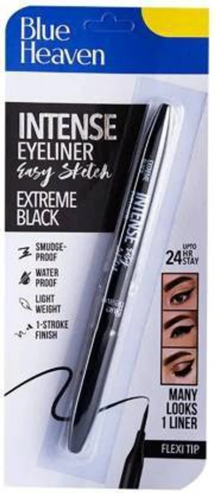 Blue Heaven Intense Eyeliner Easy Sketch Extreme Black 1ML