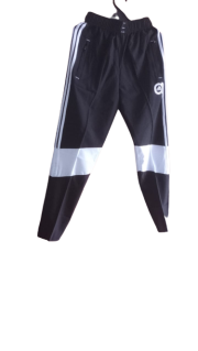 Men Solid Black Track Pants (lower)