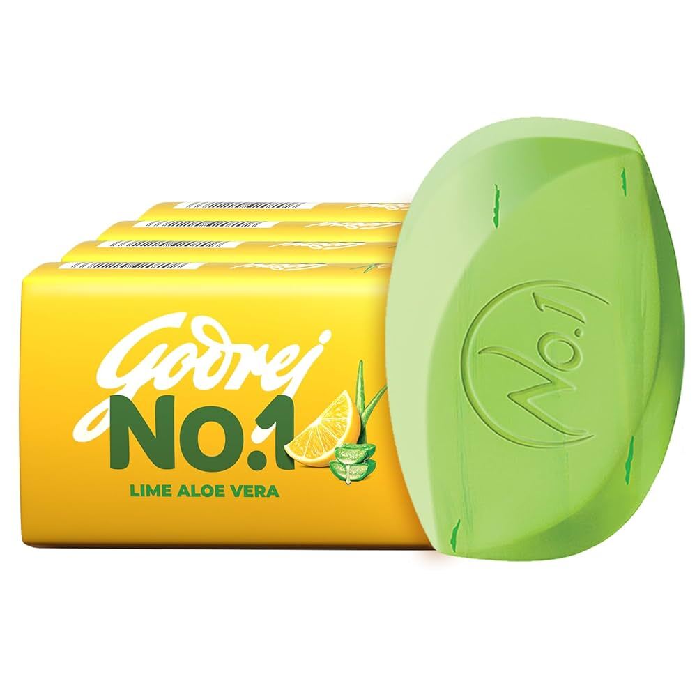 Godrej No.1 Soap Lime Aloevera, 100g