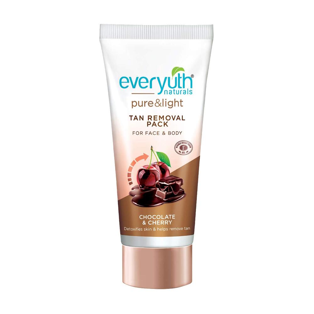 Everyuth Pure & Light Chocolate & Cherry Tan Removal Pack 50 g