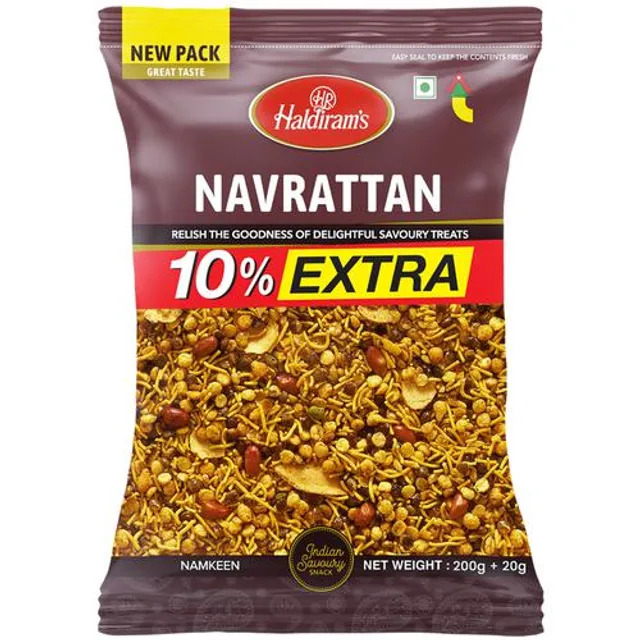 Haldirams Navratan Mix, 200 g ( Pack of 10 )