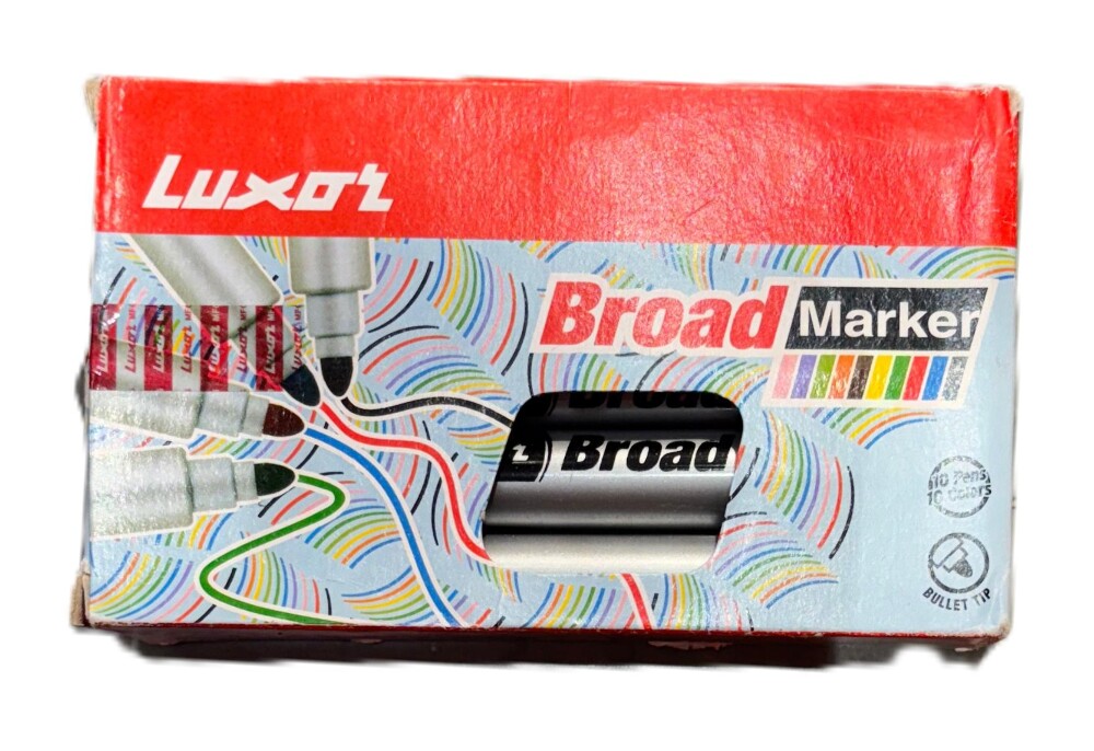 Luxor Broad Marker Multi color Pack of 10