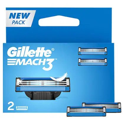 Gillette Mach 3 Manual Shaving Razor Blades Cartridge