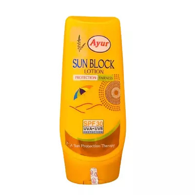 Ayur Sun Block Lotion SPF 30 UVA Protection 100ml