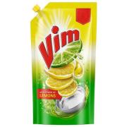 Vim Dishwash Liquid Gel - Lemon, 125 ml Pouch