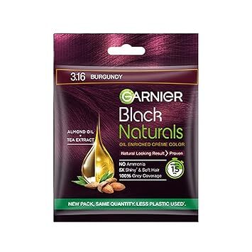 Garnier Black Natural 3.16 Burgundy Oil Enriched Creme Color 20g