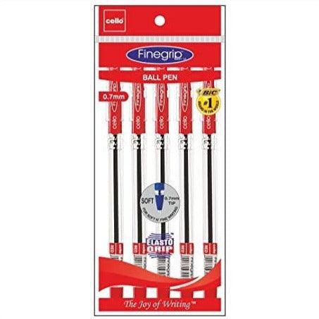 Cello Finegrip Ball Pen Red 0.7MM 5N