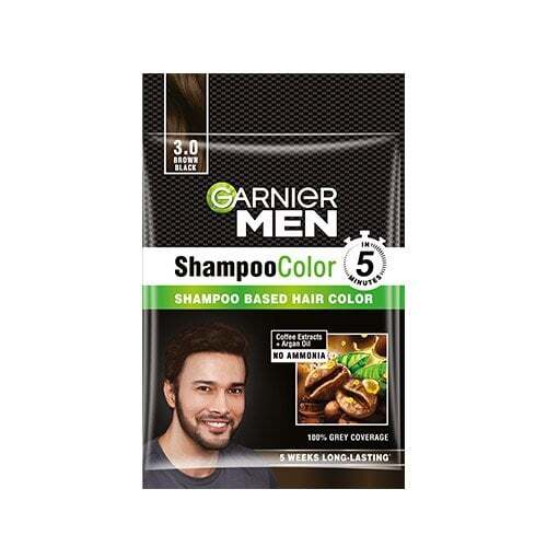 Garnier Men Shampoo Hair Color Shade 3.0 Brown Black
