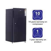 Haier 195 L 3 Star Direct Cool Single Door Refrigerator (Black )