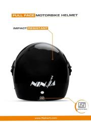 Studds Wings ISI Certified Flip-Up Helmet for Men and Women Motorbike Helmet (Dashing Black with Outer Clear )