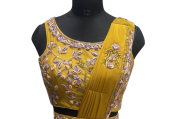 Ladies Saree for Party Yellow Colours