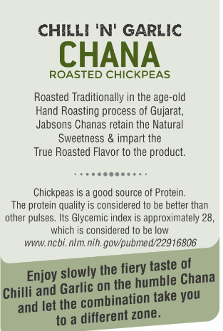 Jabsons Chilli 'N' Garlic Chana, 140 gm
