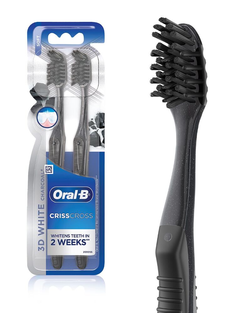 Oral-B Crisscross Whitens Teeth In 2 Weeks Soft Toothbrush Set Of 2