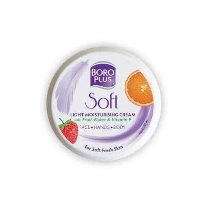 Boro Plus Soft Light Moisturising Cream With Fruit Water & Vitamin E 300ML