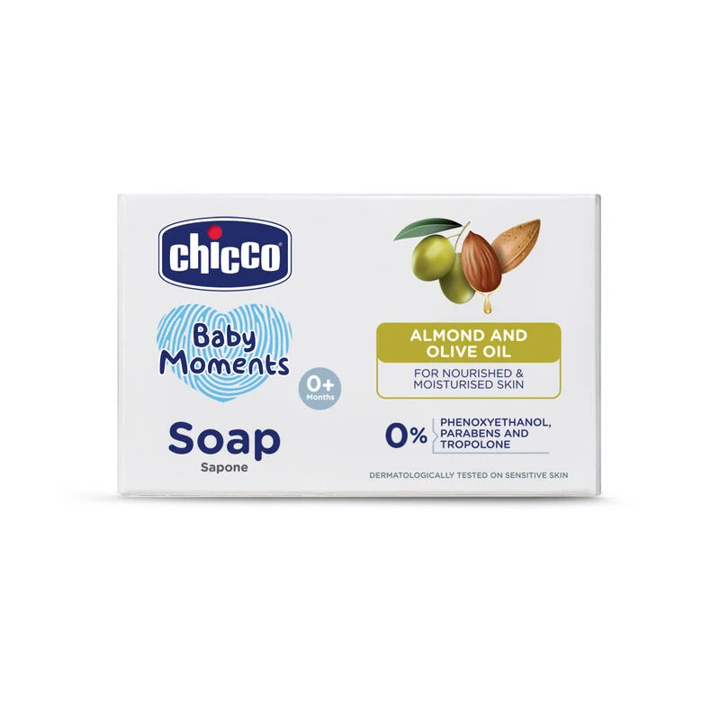 Chicco baby soap almond and olive oil, 125g