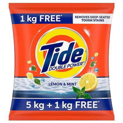Tide Double Power Lemon & Mint 5kg+1kgfree