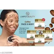 LIMPET BEAUTY COCO BUTTER FACIAL KIT PACK 04 WITH SCRUB, CREAM, GEL & FACE PACK FOR WHITING & GLOWING SKIN