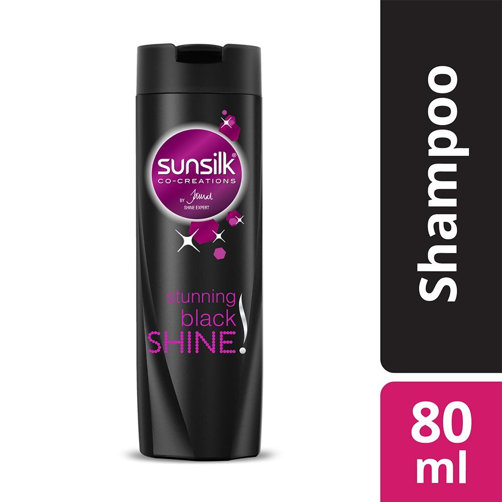 Sunsilk Stunning Black Shine Shampoo (Mini) - 80ml Bottle