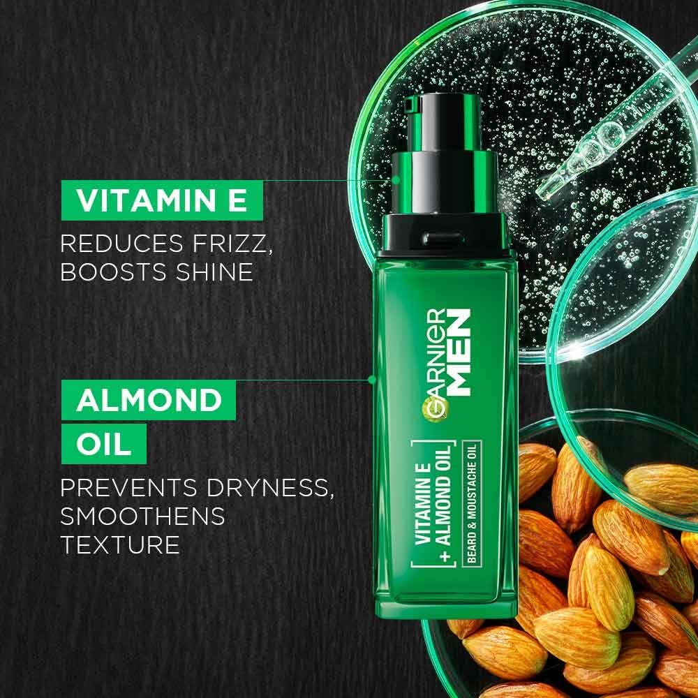 Garnier Men StrongBeard Beard & Moustache Oil, 30 ML