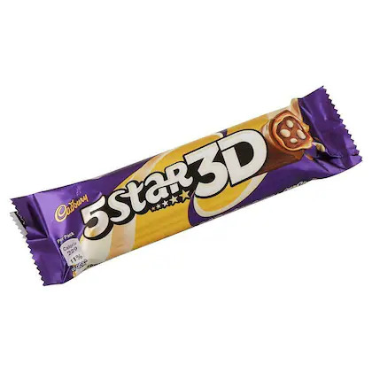 Cadbury 5 Star 3D Crunchy Crispies, 42G