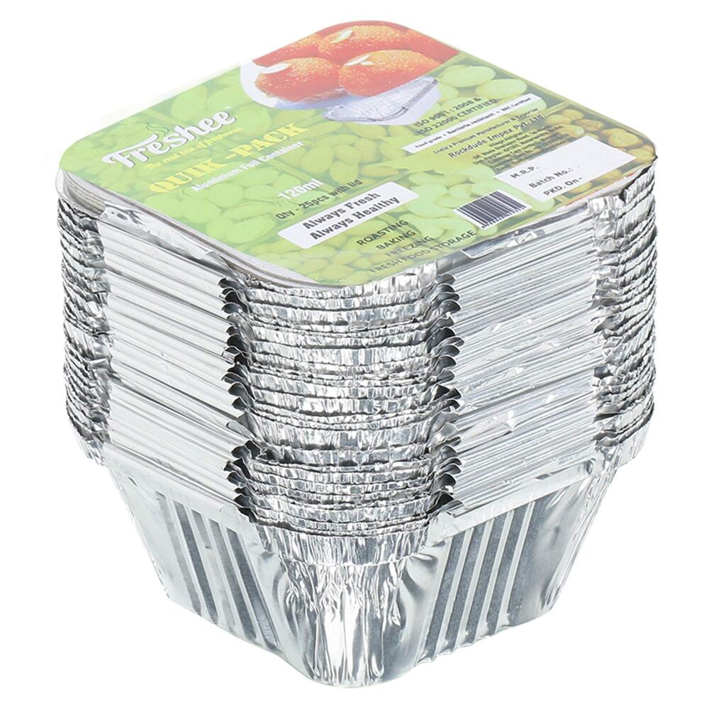 Freshee's Quik-Pack Aluminium Foil Paper 25Pcs 120ml