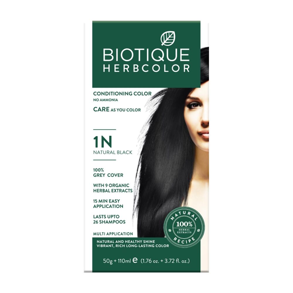 Biotique Herbcolor 1N Natural Black 110ML+50GM