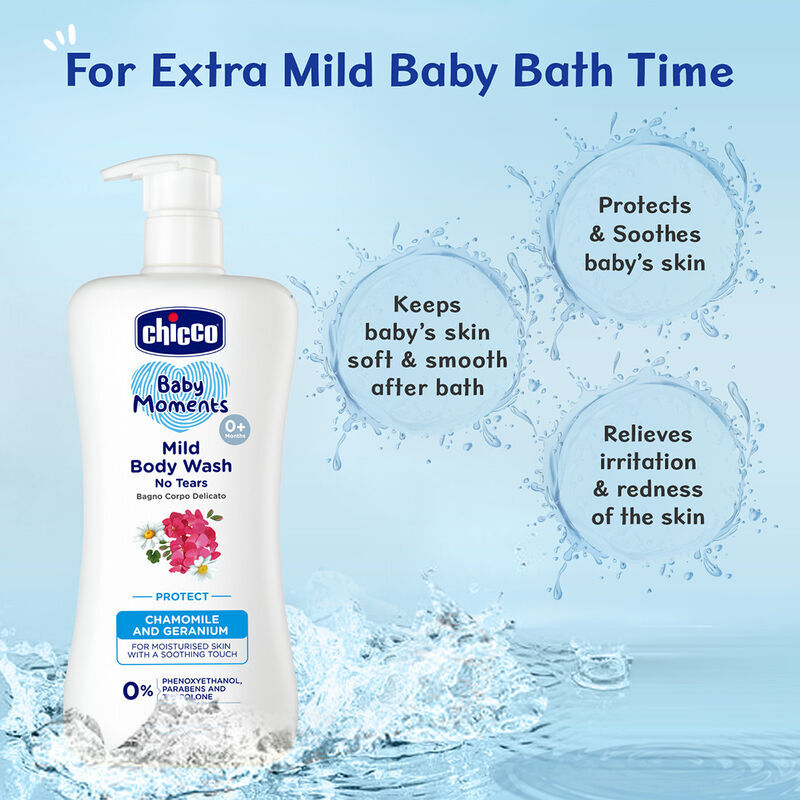 Chicco Baby Moments Mild Bodywash Protect, 100 ml