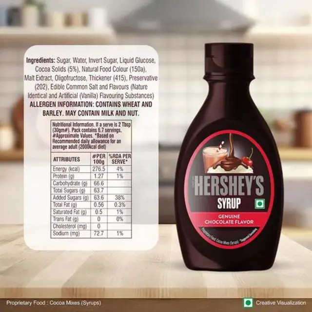 Hersheys Chocolate Syrup, 200 gm